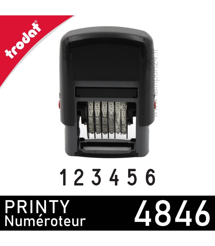 6 molettes pour composer votre suite de chiffres