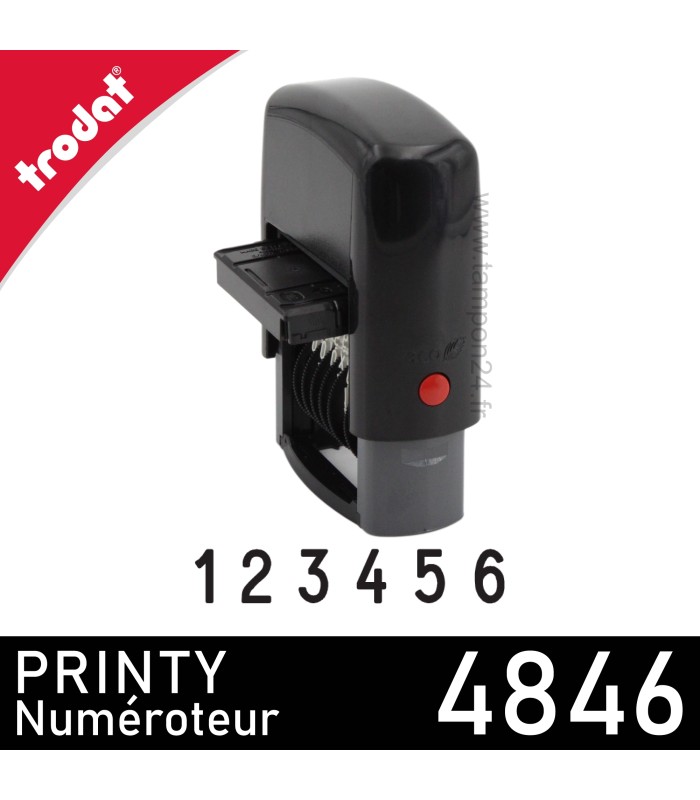 Réserve d'encre intégrée et remplaçable du Trodat 4846