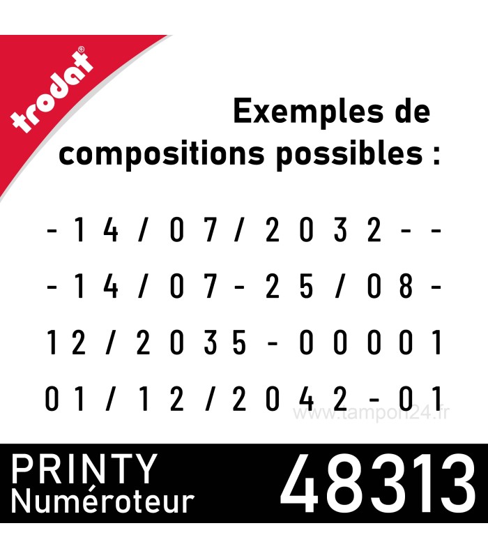 Exemples de compositions possibles avec le Trodat 48313