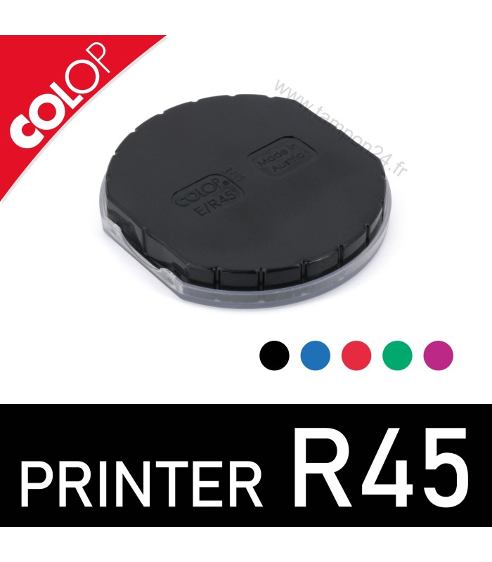 Référence au dos de la réserve d'encre pour COLOP Printer R 45