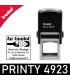 Trodat Printy 4923 disponible en 5 couleurs d'encre : Noir, bleu, rouge, vert ou violet