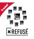 Formule REFUSÉ disponible en plusieurs couleurs