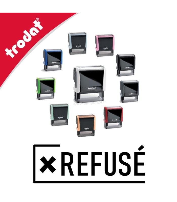 Formule REFUSÉ disponible en plusieurs couleurs