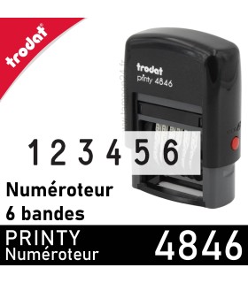 Tampon numéroteur 6 bandes Trodat Printy 4846