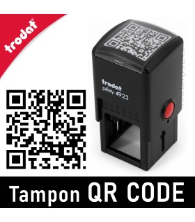 Tampon spécial QR code personnalisé 30x30mm