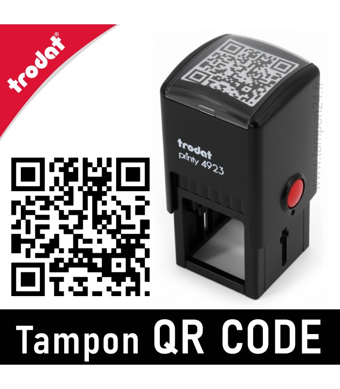 Tampon spécial QR code personnalisé 30x30mm