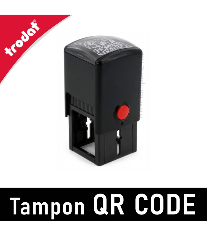 Vue arrière du Trodat 4923 pour QR code