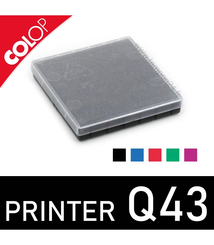 Encreur pour Colop Printer Q43 et son couvercle de protection