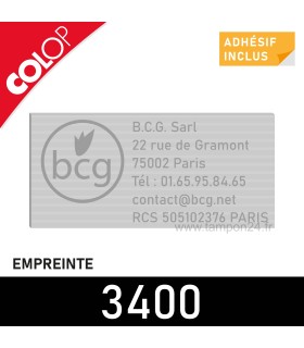Empreinte pour Colop 3400