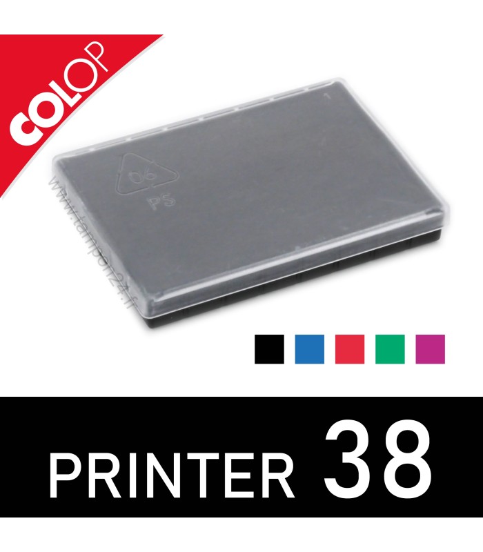 Recharge d'encre pour colop printer 38 livrée avec couvercle de protection