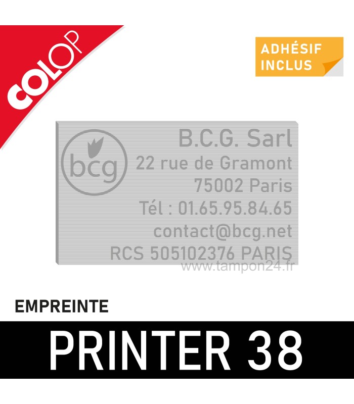 Empreinte pour Colop Printer 38