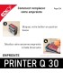 Décoller la plaque de texte pour Colop Printer Q 30