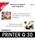 Repositionner la nouvelle semelle en caoutchouc sur le tampon carré Colop Q30