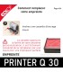 Empreinte Colop Printer Q 30, pensez à changer en même temps la cassette d'encrage