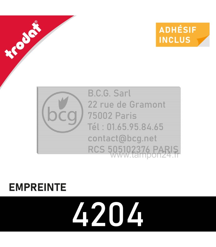 Empreinte pour Trodat 4204