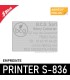 Empreinte pour Shiny Printer S-836
