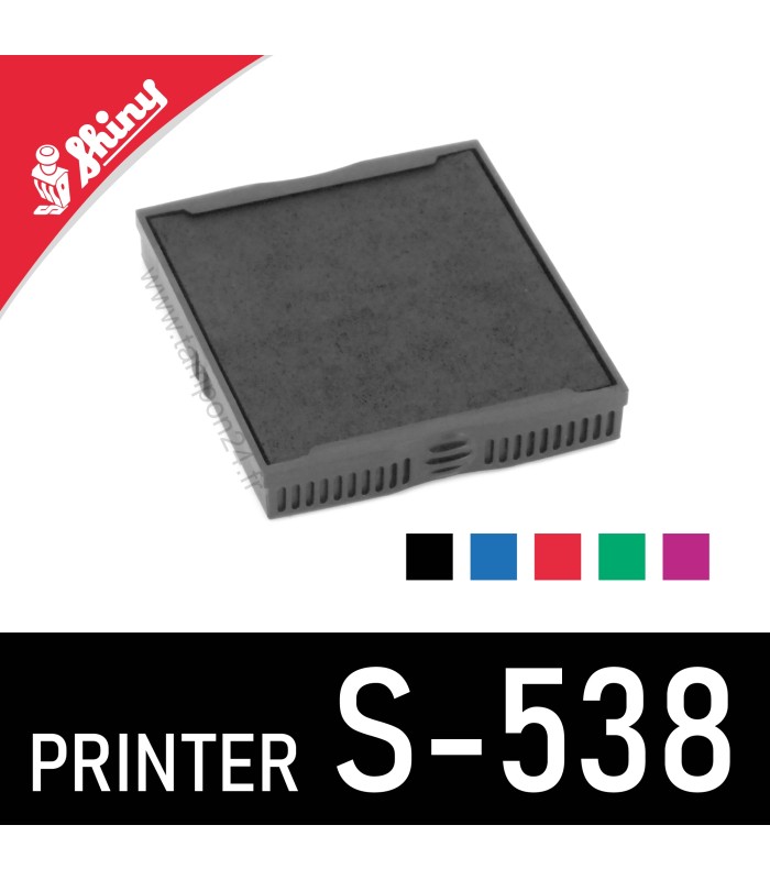 Cassette d'encrage pour Shiny Printer S-538