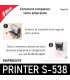 Changement d'empreinte du Shiny Printer S-538 - Retirer la réserve d'encre