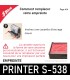 Nous conseillons de remplacer la cartouche d'encre en même temps que votre empreinte pour Shiny printer S538