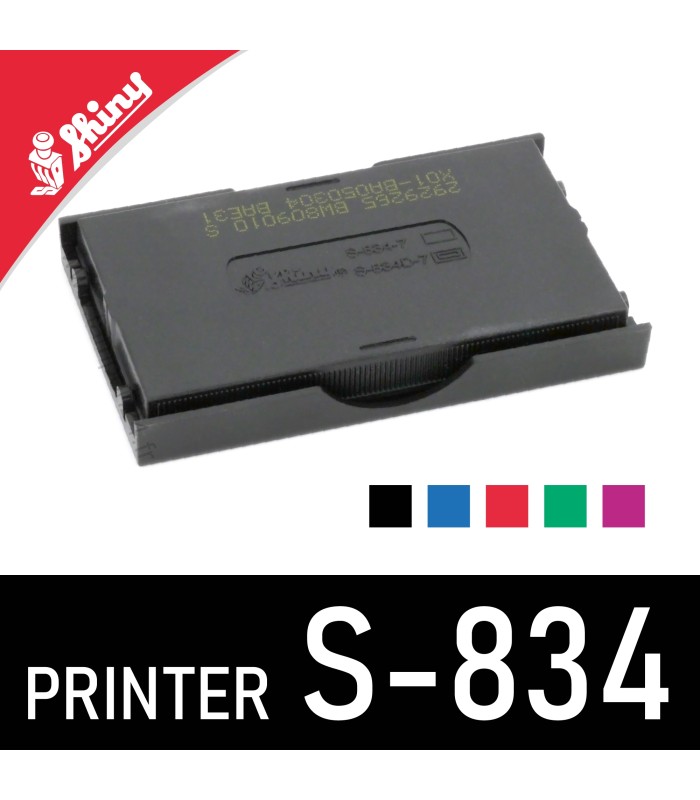 Dos de la réserve d'encre pour Shiny S834 - Référence S-834-7