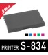 Cartouche d'encre de remplacement pour shiny printer s-834, avec son couvercle de protection