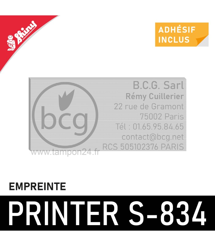 Empreinte pour Shiny Printer S-834