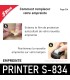 Coller la nouvelle semelle personnalisée sur votre shiny printer s-834