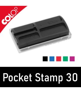Vue arrière de la réserve d'encre pour pocket stamp 30 de Colop