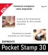 Collez la nouvelle semelle en caoutchouc sur votre Colop Pocket Stamp 30