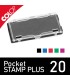 Cassette pour colop pocket stamp 20 livrée avec couvercle de protection