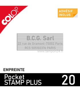 Empreinte pour Colop Pocket Stamp Plus 20