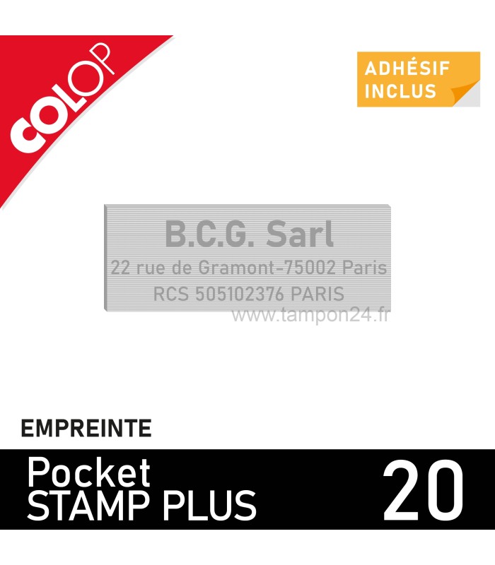 Empreinte pour Colop Pocket Stamp Plus 20