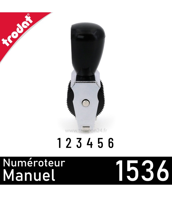 Armature en métal du numéroteur manuel 6 bandes Trodat 1536