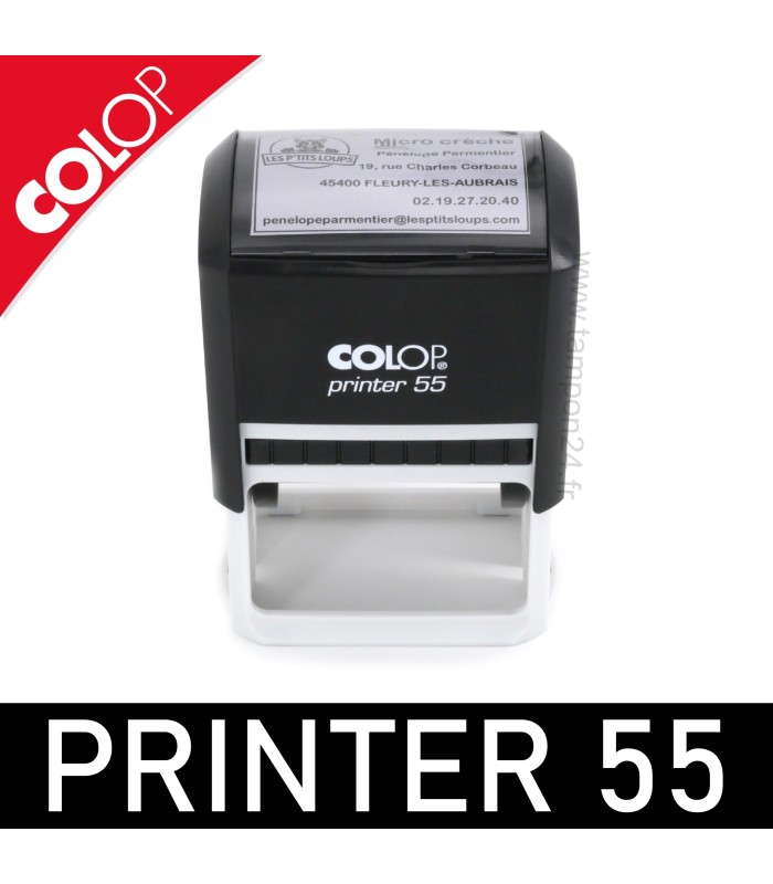 Colop Printer 55 disponible en 5 couleurs d'encres