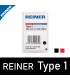 Réserve d'encre de rechange Reiner type 1, fabriquée en Allemagne et disponible en rouge ou en noir