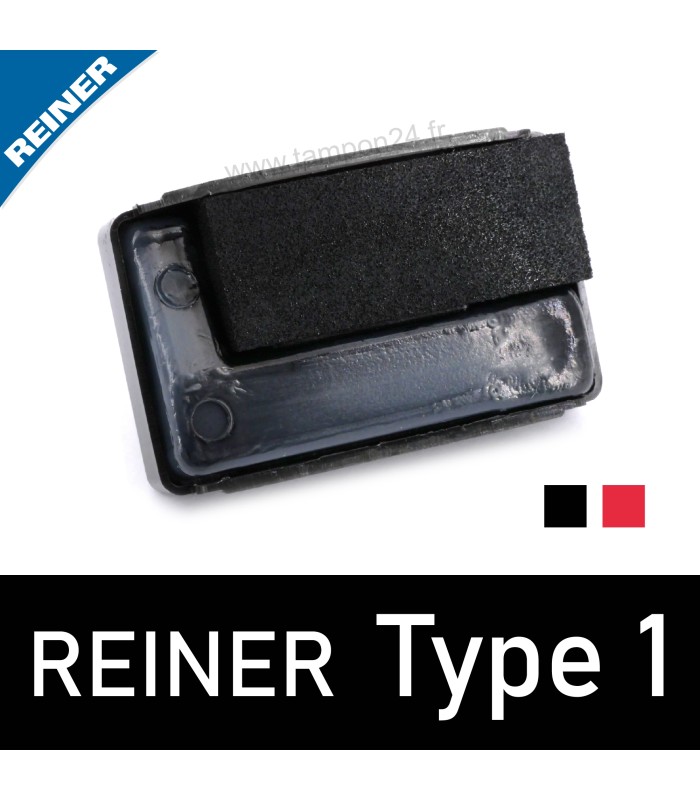 Recharge Reiner Type 1 composée d’une mousse encrée et d’un réservoir d’encre liquide