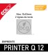 Exemple de personnalisation de plaque de remplacement pour COLOP Printer Q12