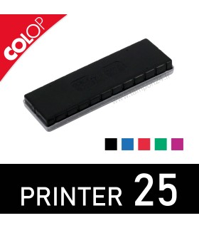 Encrier compatible Colop Printer 25 - Référence E/25 inscrite au dos de la recharge