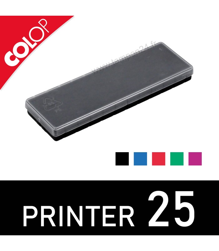 Recharge d’encre pour Colop Printer 25 livrée avec son couvercle de protection