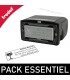 Pack Essentiel - Tampon bureau + poche - 4 lignes