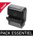 Pack Essentiel - Tampon bureau + poche - 4 lignes