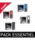 Pack Essentiel - Tampon bureau + poche - 4 lignes