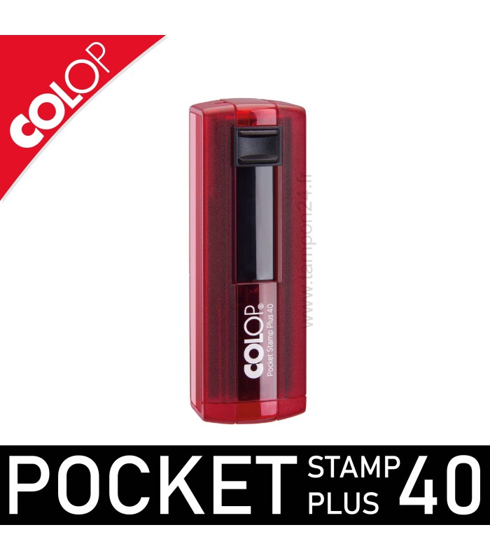 7.	Tampon médical de poche Colop Pocket Stamp Plus 40 couleur indigo translucide
