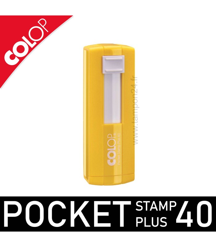 8.	Utilisation à une main du tampon nomade professionnel Colop Pocket Stamp