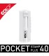 6.	Tampon de poche personnalisable ouvert montrant la gravure laser haute résolution