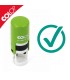 Tampon Check de poche vert Colop R12 fermé avec son capuchon de protection