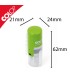 Dimensions du mini tampon de validation fermé 21x24x62mm pour transport facile